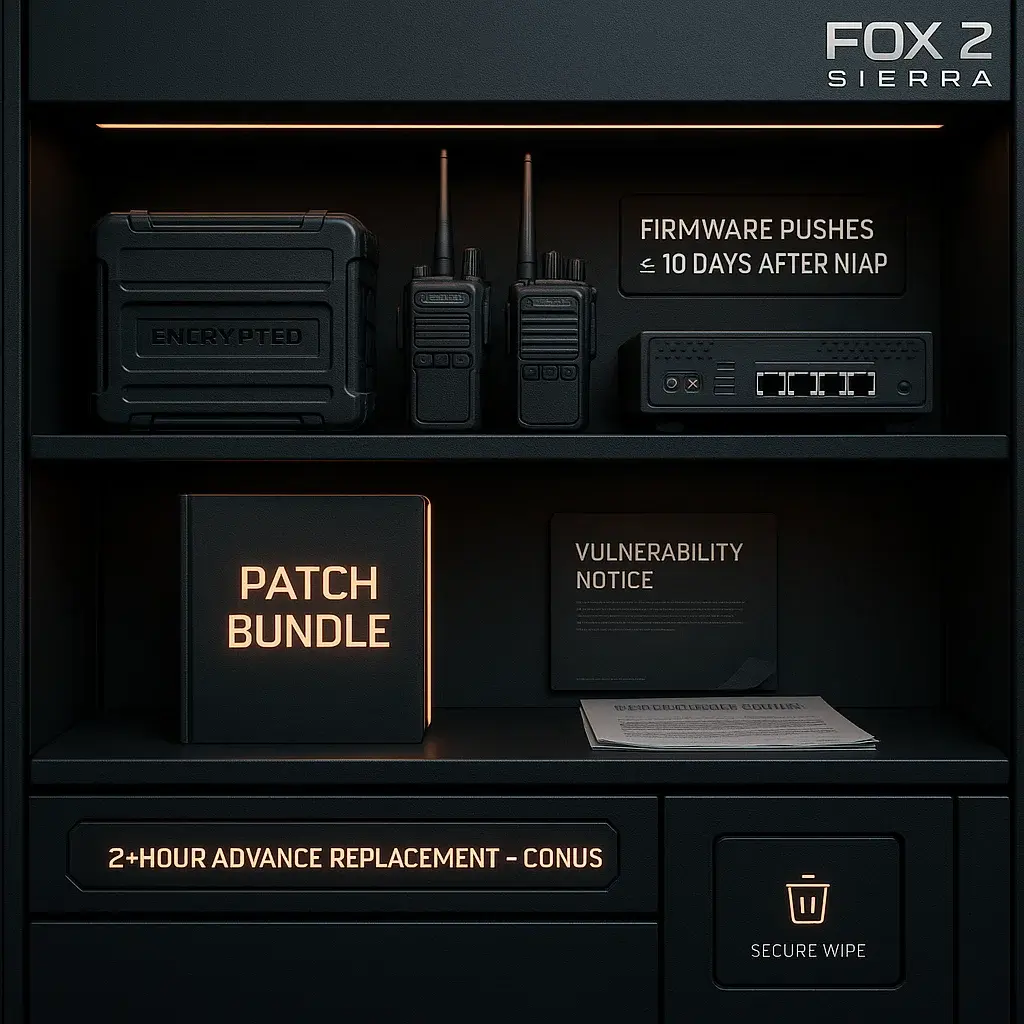 Pre-flashed TAK phones, tablets, edge nodes and radios